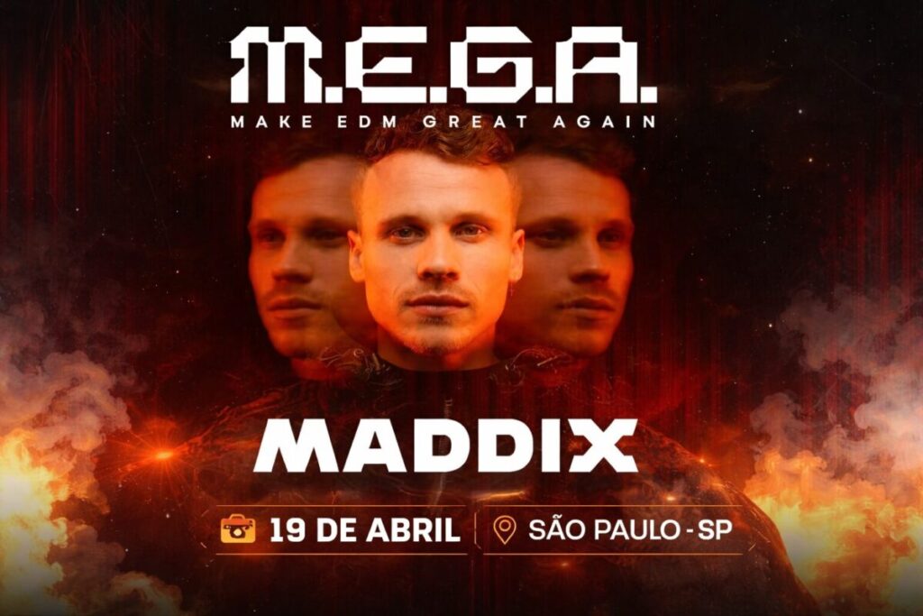 DJ Maddix se apresentando no festival M.E.G.A em São Paulo 2026