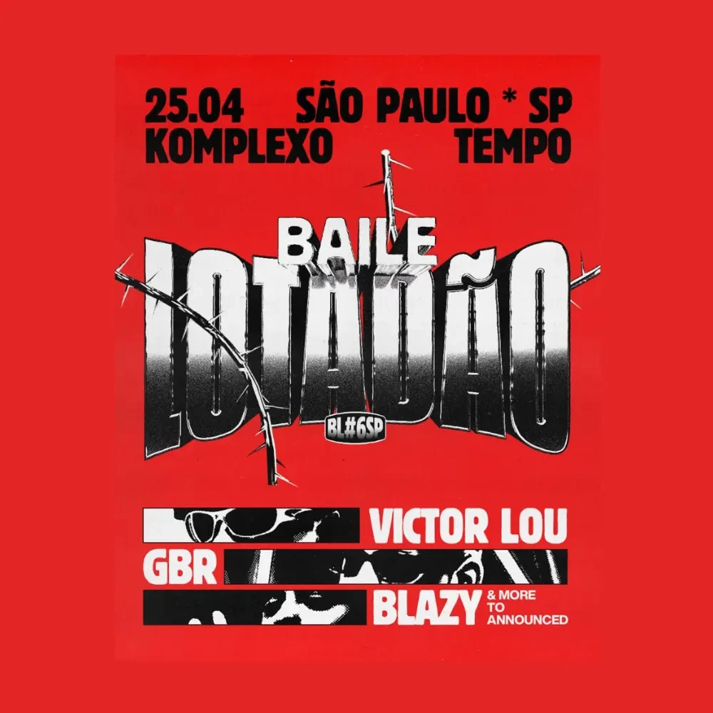 Baile Lotadão em São Paulo com DJs e público animado dançando