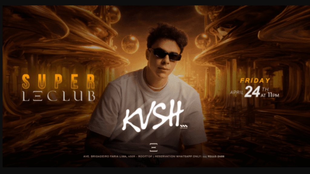 KVSH se apresentando na Le Club SP durante evento de música eletrônica