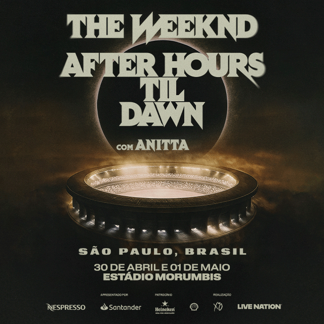 The Weeknd se apresentando ao vivo no Estádio do Morumbi em São Paulo em 2026