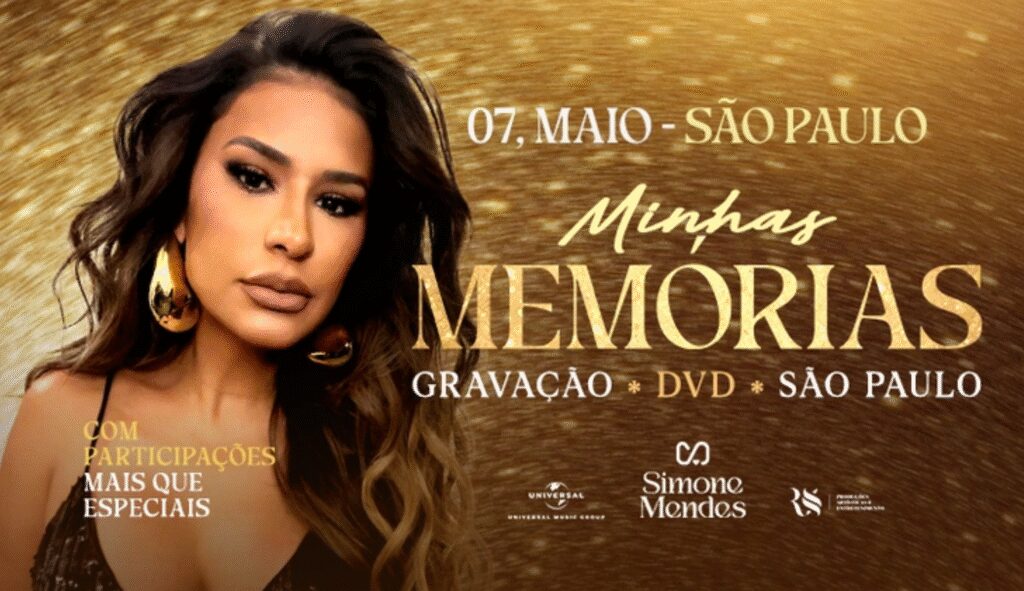 Simone Mendes gravando seu DVD Minhas Memórias em São Paulo