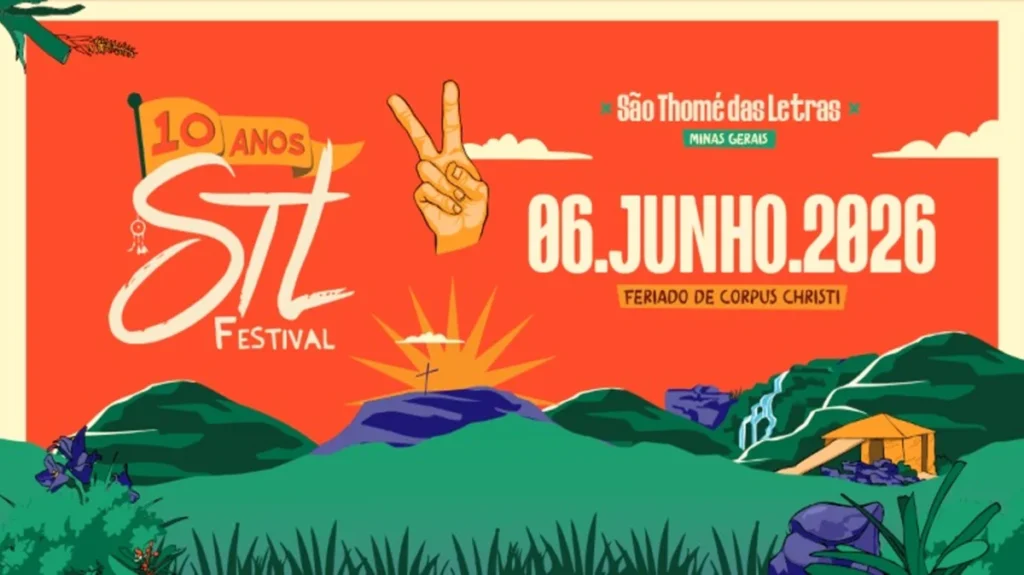 STL Festival 2026 em São Thomé das Letras, MG com músicas e artes locais