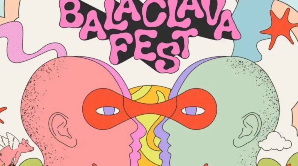 Cartaz do Balaclava Fest 2026 com os artistas DIIV e Blonde Redhead
