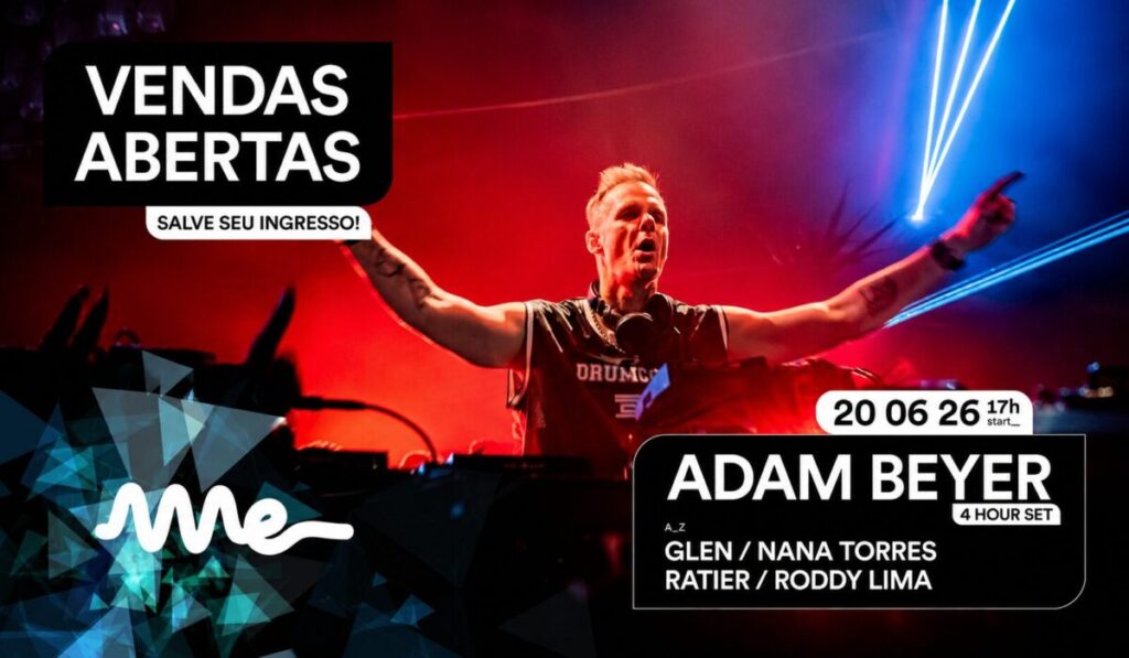 Adam Beyer se apresentando no Ame Club em Valinhos, SP, durante um set especial de 4 horas.