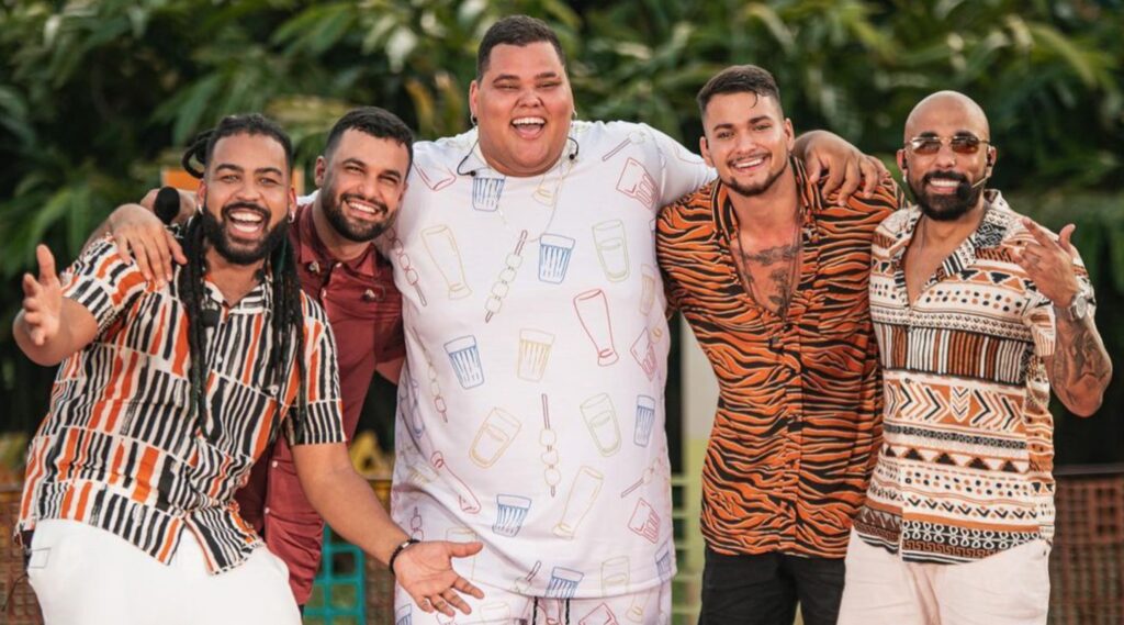 Agenda de shows do grupo Menos é Mais para 2026 com datas e locais de apresentação.