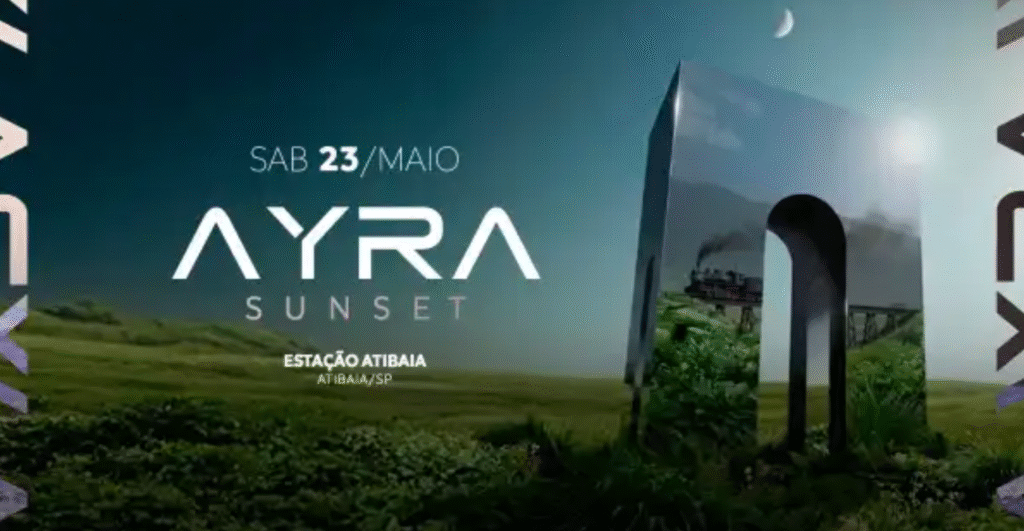 Ingressos AYRA Sunset Atibaia para o evento musical no dia 23 de maio de 2026