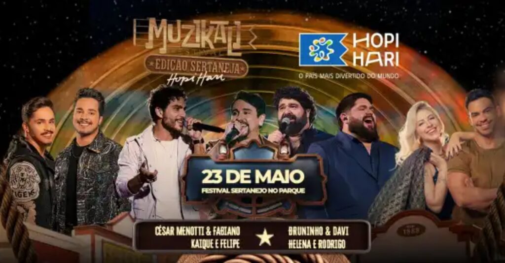 Público se divertindo no Muzikali Festival 2026 no Hopi Hari