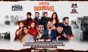 Pessoas se divertindo no Pinda Rodeio Fest 2026 em Pindamonhangaba