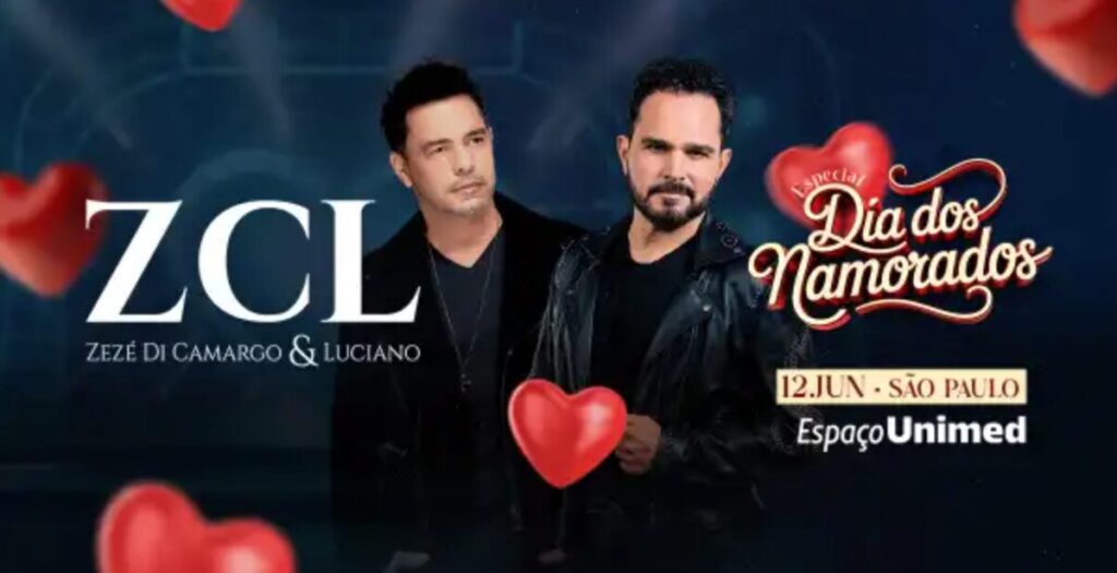 Show Zezé di Camargo e Luciano Dia dos Namorados