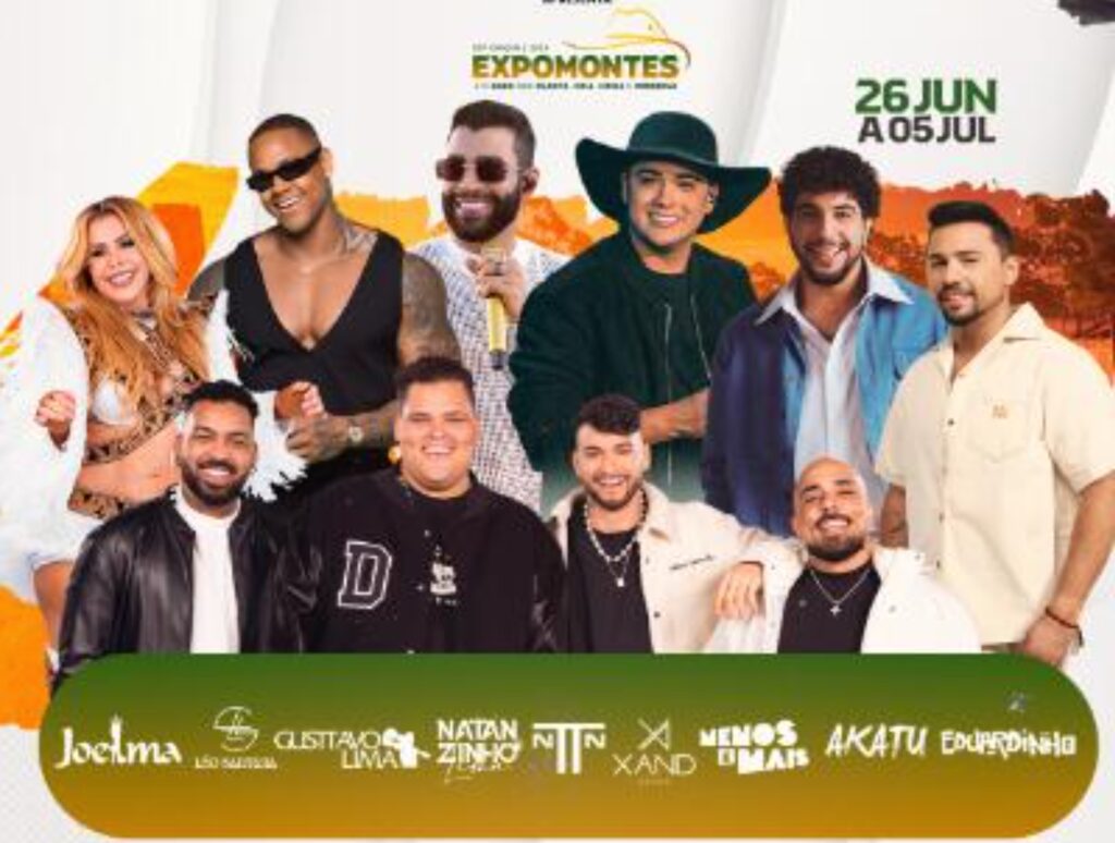 Expomontes 2026 em Montes Claros MG com shows e atrações musicais