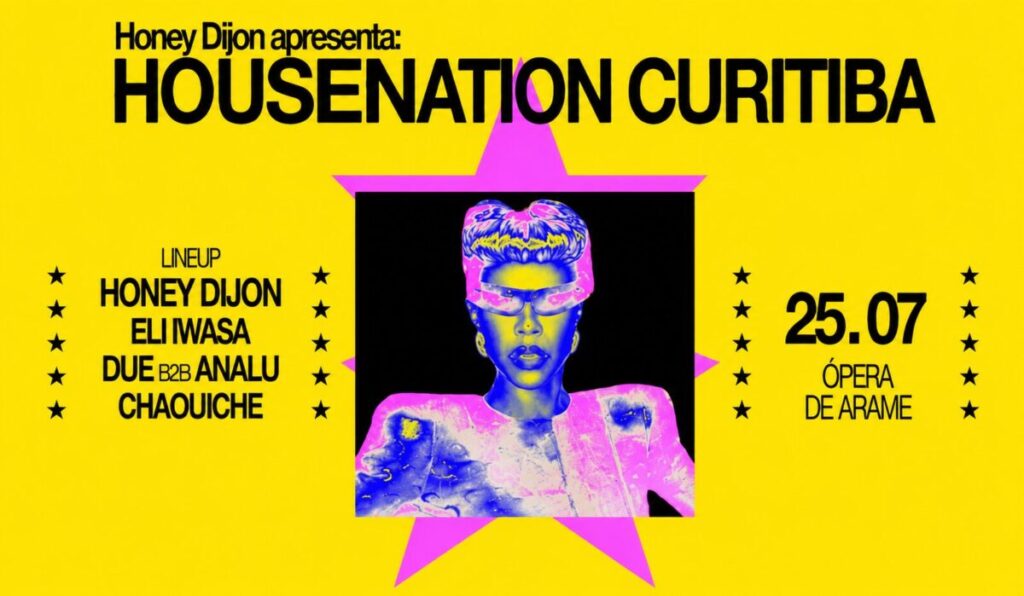 Honey Dijon se apresentando na Ópera de Arame durante o Housenation em Curitiba