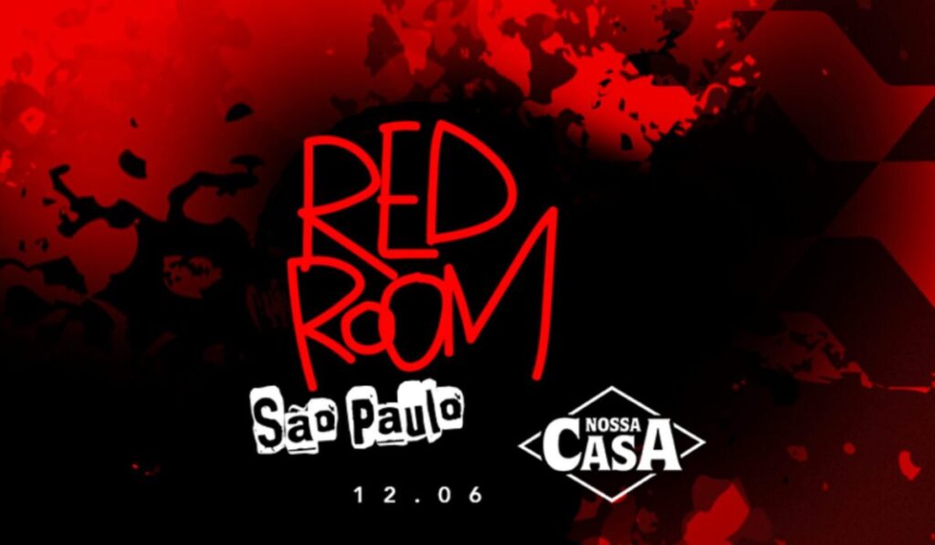 Evento Red Room Eli Iwasa em São Paulo com destaque para o ambiente imersivo e celebração da cultura brasileira