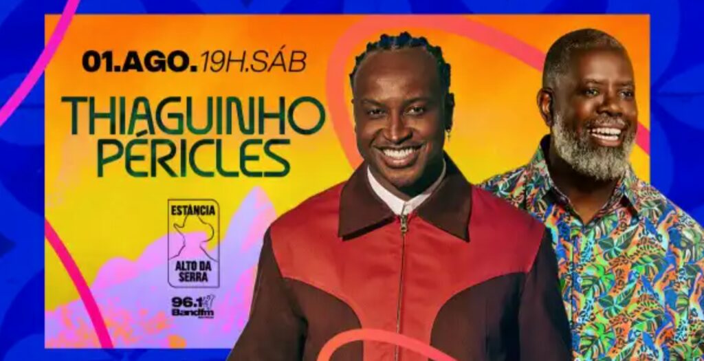 Ingressos para o show de Thiaguinho e Péricles em São Bernardo do Campo