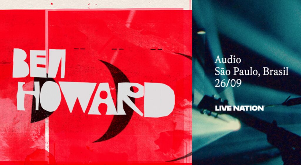 Ben Howard durante show ao vivo