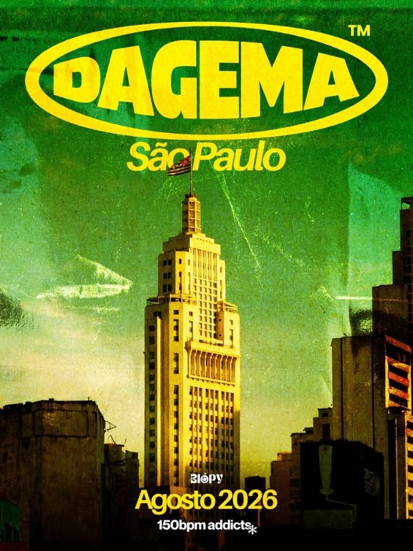 Evento Dagema em São Paulo, funk 150 BPM, 07 de agosto de 2026