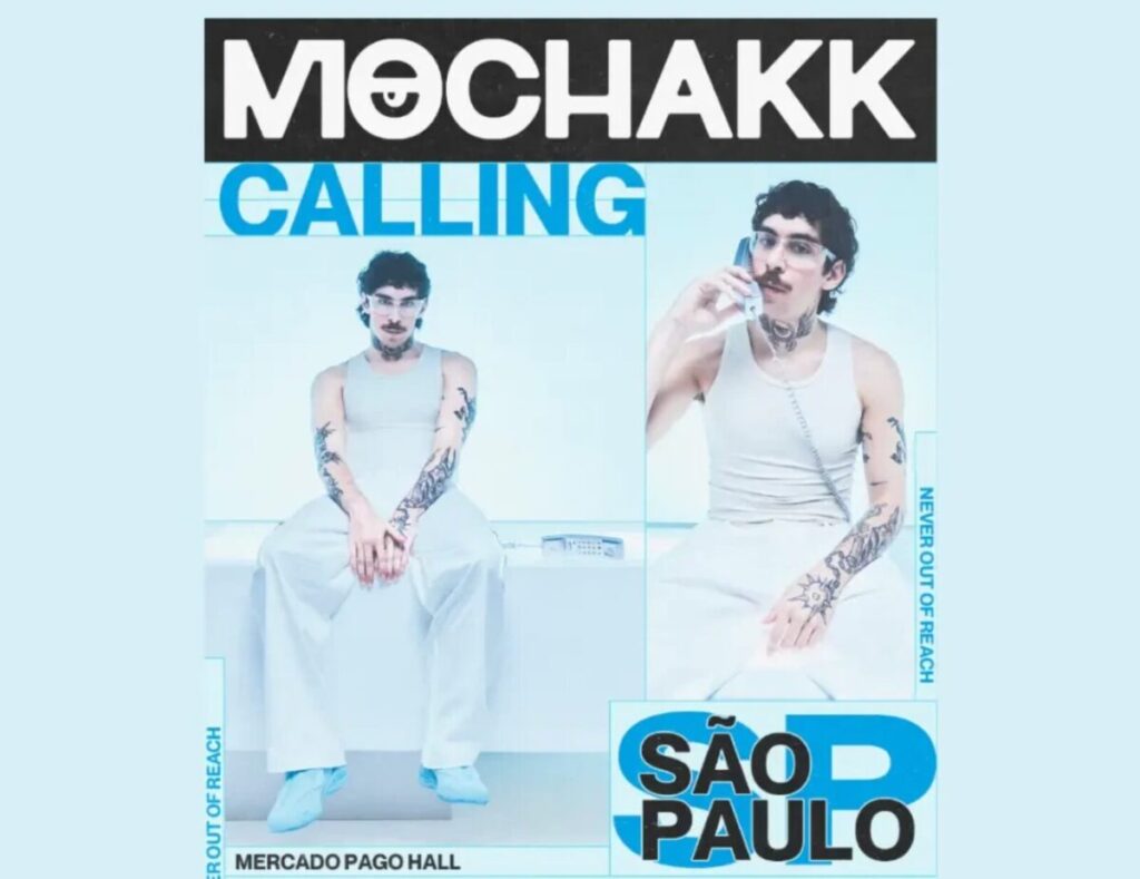 Mochakk se apresentando em um festival de música eletrônica