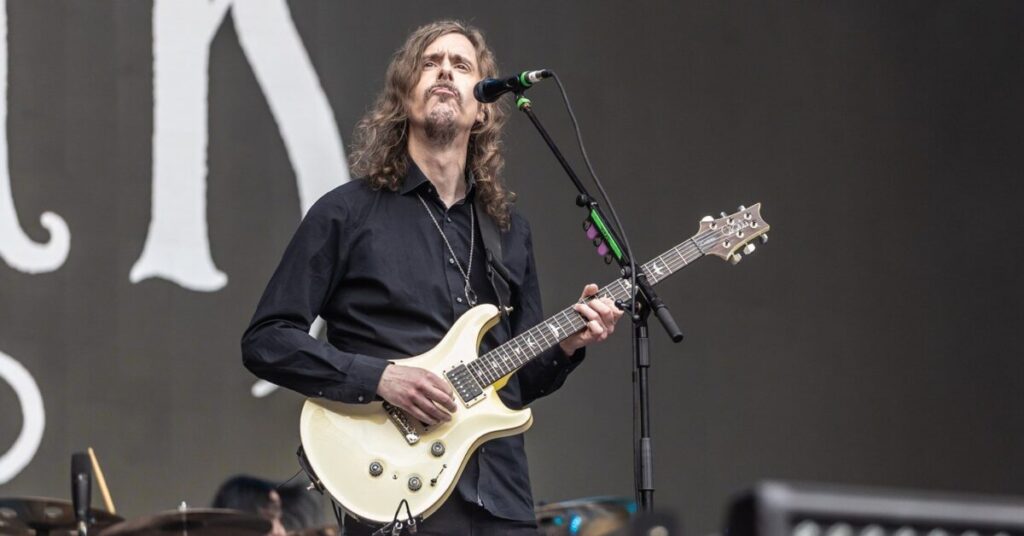 Banda Opeth se apresentando ao vivo na Ópera de Arame em Curitiba em 2026