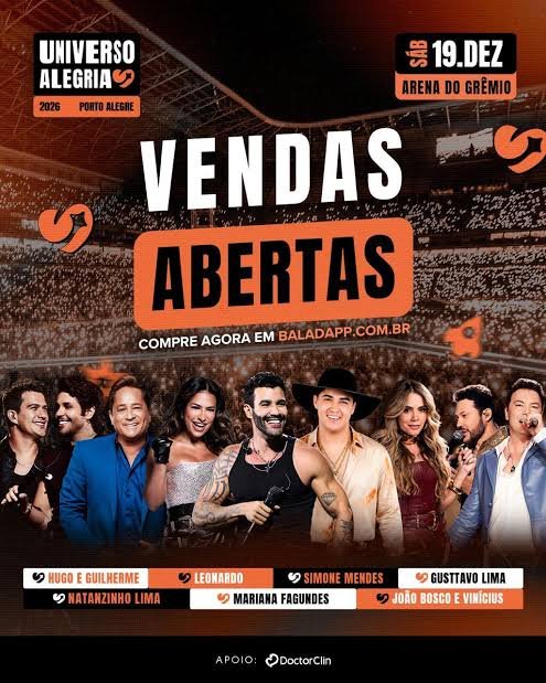 Imagem promocional do evento Universo Alegria em Porto Alegre