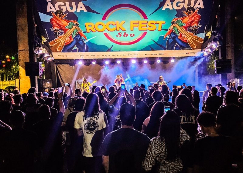 Santa Bárbara Rock Fest 2026 com bandas se apresentando no Complexo Usina Santa Bárbara