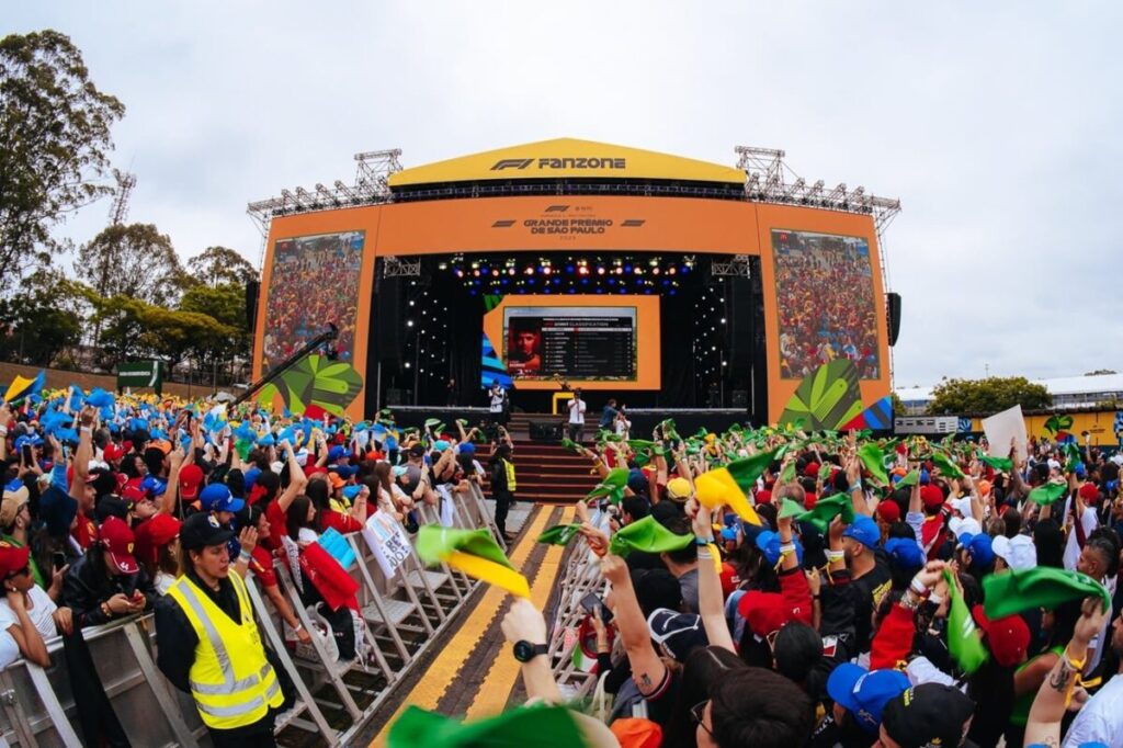 F1 Fanzone em São Paulo com ingressos para shows de João Gomes e Os Paralamas do Sucesso