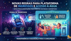 Nova regulamentação para venda de ingressos e acesso à água potável em eventos