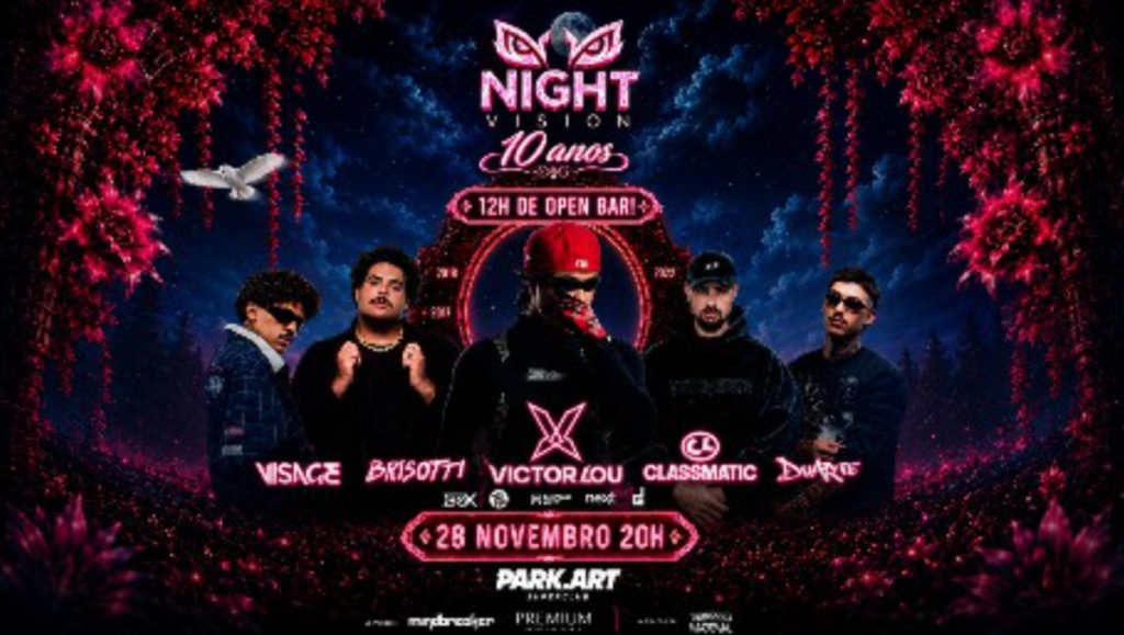 Evento Night Vision em Piraquara com open bar