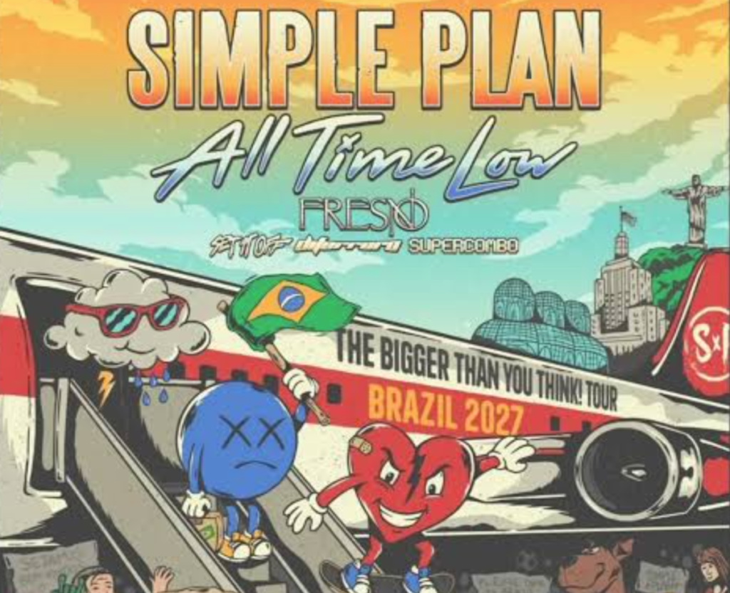 Ingressos do show da banda Simple Plan no Brasil em 2027
